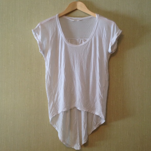 Lush white hi low t-shirt