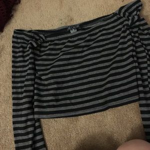 Off the shoulder crop top