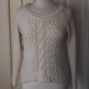 Cable knit sweater