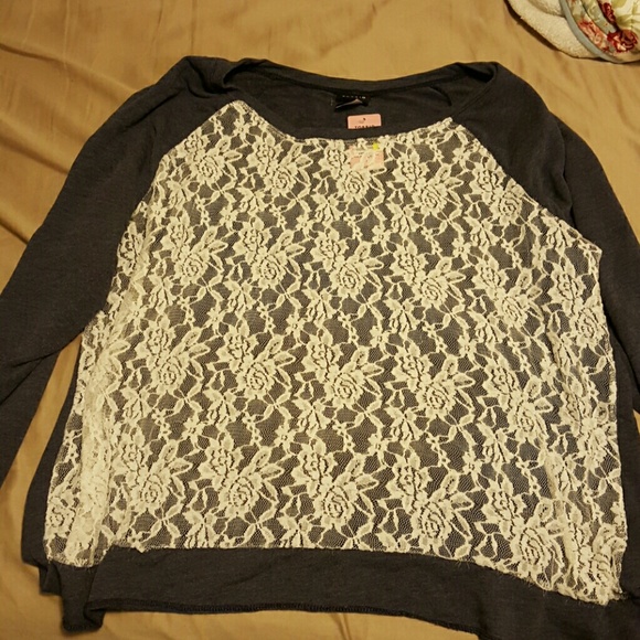 Lace front shirt
