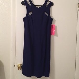 Betsey Johnson navy blue party dress size 12