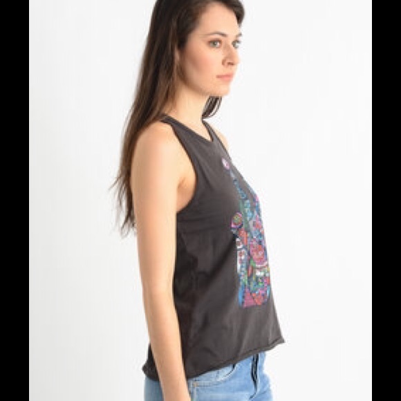 ✨Last One✨ Chaser Doodly Peace Sign Racerback Tank - Picture 3 of 3