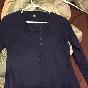Gap long sleeve Henley top