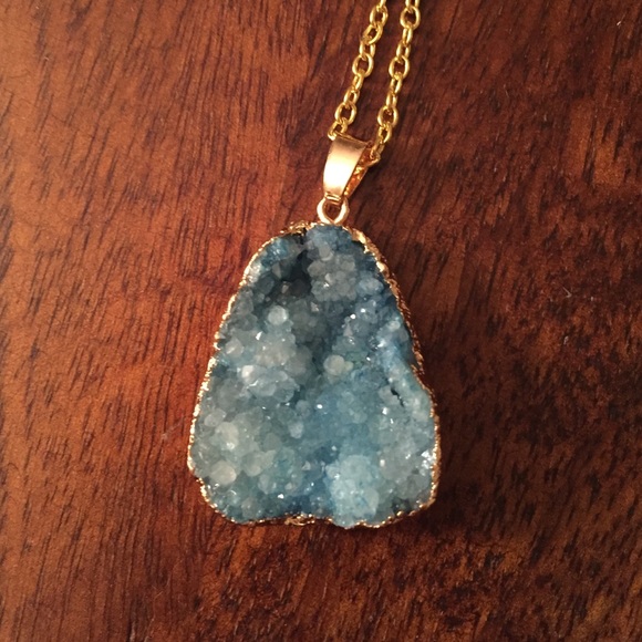 Druzy necklace - Picture 2 of 2
