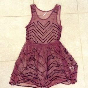 Free people maroon dress
