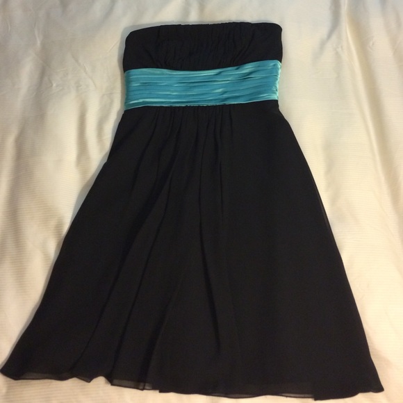 Black & Teal Cocktail Dress