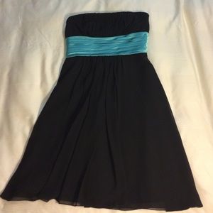 Black & Teal Cocktail Dress