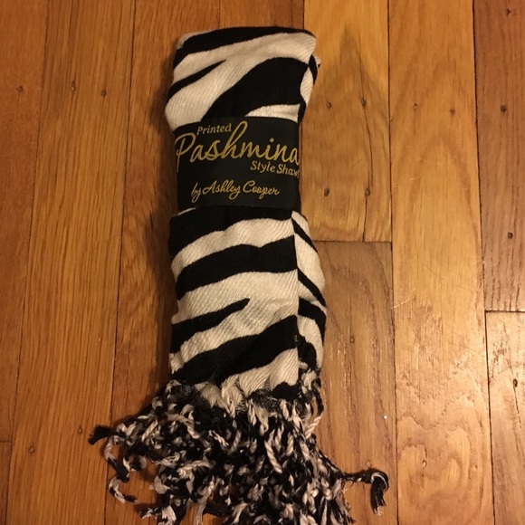 Zebra pashmina scarf