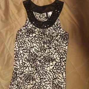 Heart & Soul tank w/beaded collar