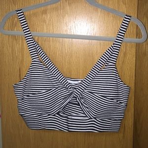 Striped crop top