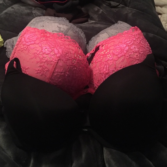 3 Victoria's Secret bras Dream Angels Collection.