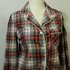 Victoria's Secret Cotton Plaid Pajamas XS