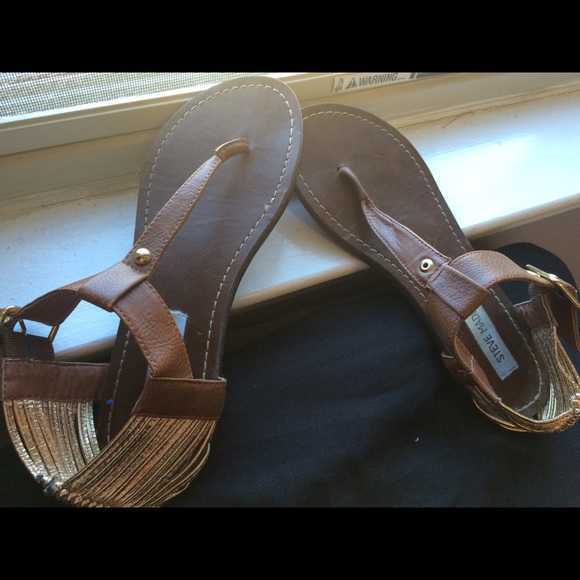 Steve Madden gold embellished sandals