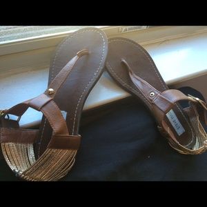 Steve Madden gold embellished sandals