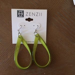 Zenzii Green Earrings- Never been worn!