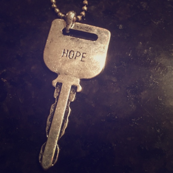 Hope Key Long Necklace