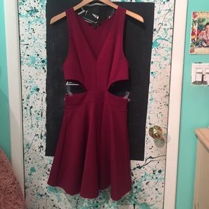 NEVER WORN BRAND NEW!! Large Red v-neck dress