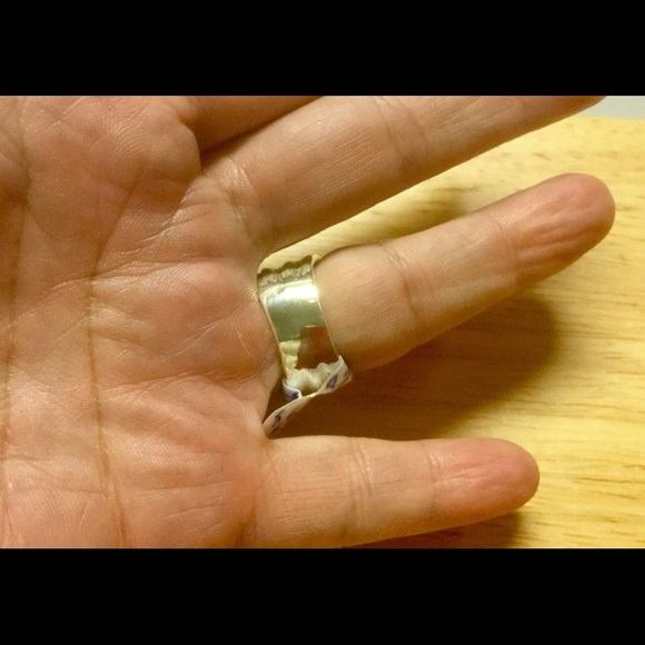 Sterling Silver Matt Look Ring - Picture 3 of 3