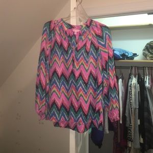 Lilly Pulitzer size M multi colored top