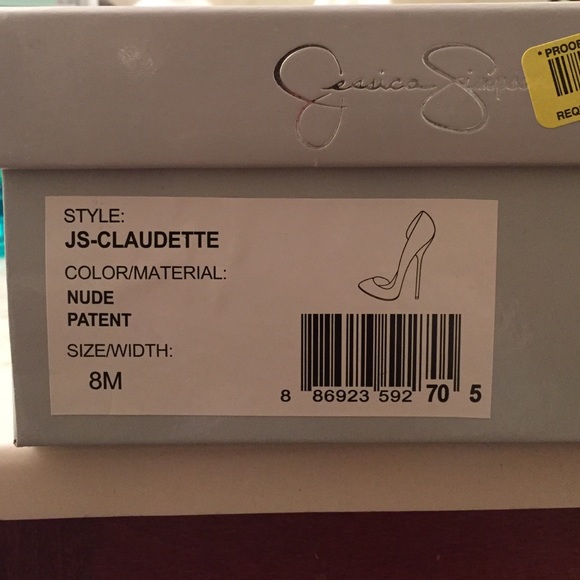 Jessica Simpson Nude Patent Pumps size 8 - Picture 2 of 4