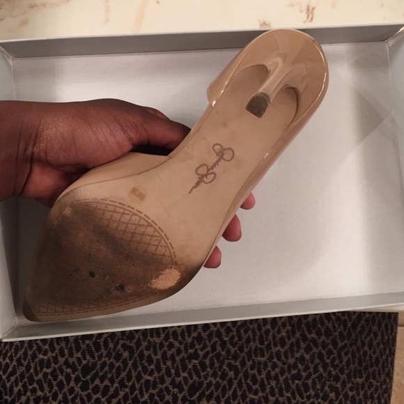 Jessica Simpson Nude Patent Pumps size 8 - Picture 4 of 4