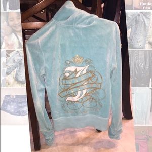 Baby blue juicy couture sweater💗