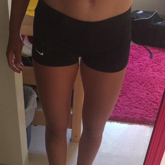 Nike black shorts spandex