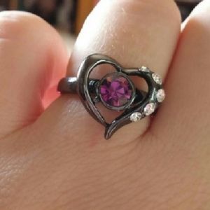 Brand 🆕 18kt Black Gold Filled Topaz ❤ Ring!