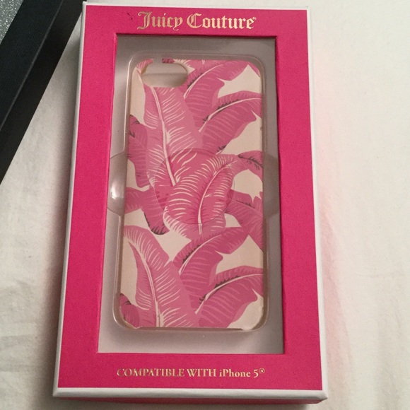 Juicy Couture IPhone 5/5S pink palm tree case