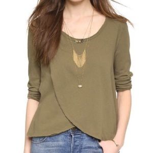 Free people bonsai tee in olive