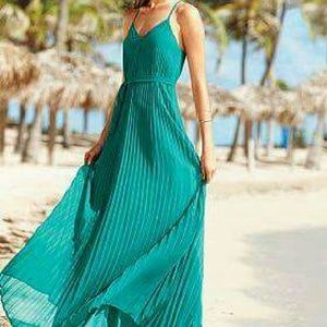 VS Knife-Pleated Maxi Dress