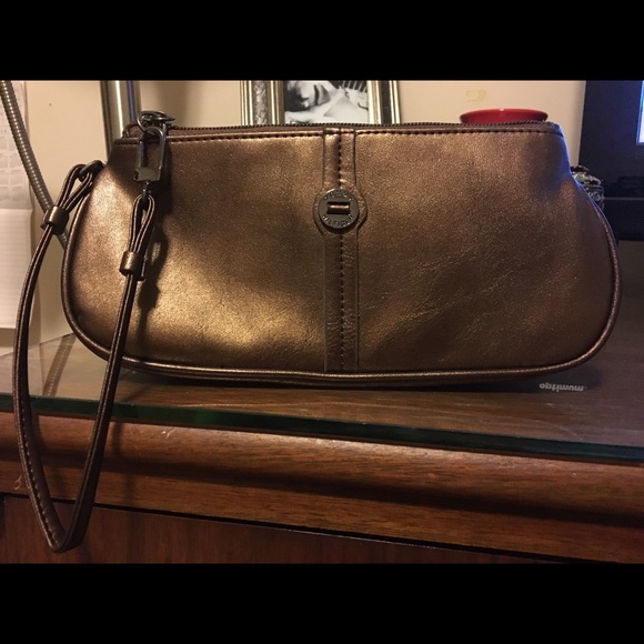 Tommy Hilfiger Bronze/Copper Wristlet