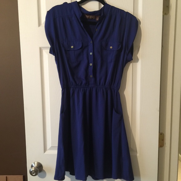 SPEED CENTRAL ROYAL BLUE DRESS