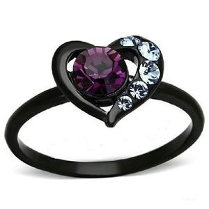 Brand 🆕 18kt Black Gold Filled Topaz ❤ Ring!