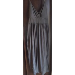 NEVER WORN gray maxi spaghetti strap dress