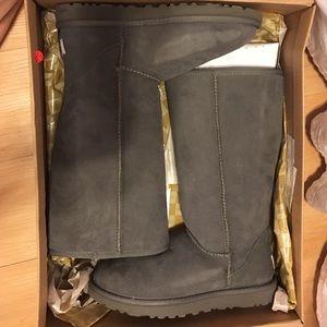 Tall Grey Ugg Boots.