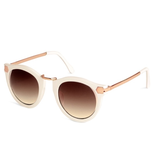 White and Gold Sunglasses