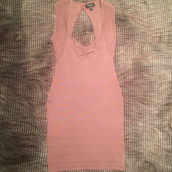 XS Bebe mini-dress in soft Pink