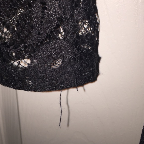 Black lace overlay midi dress - Picture 4 of 4