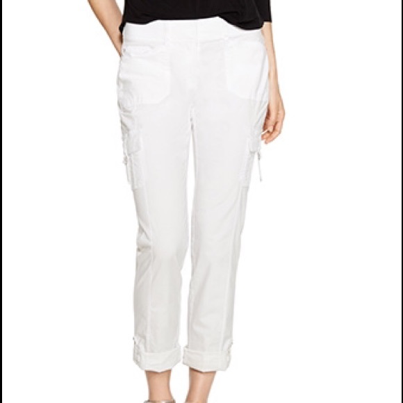 SOLD!  White House Black Market white Cargo pants
