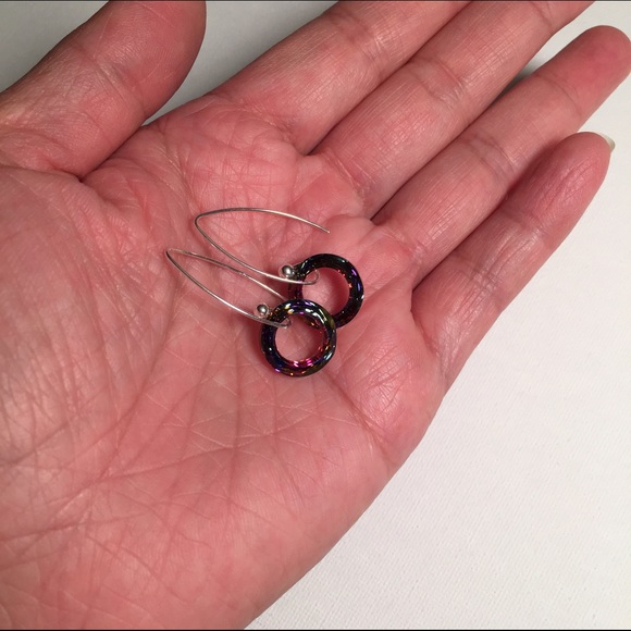 LAST PAIR AVAILABLE Swarovski Cosmic Earrings - Picture 4 of 4