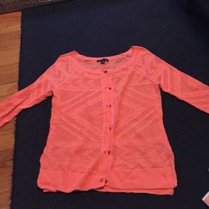 Spring sweater, peachy/pink color. Never worn!