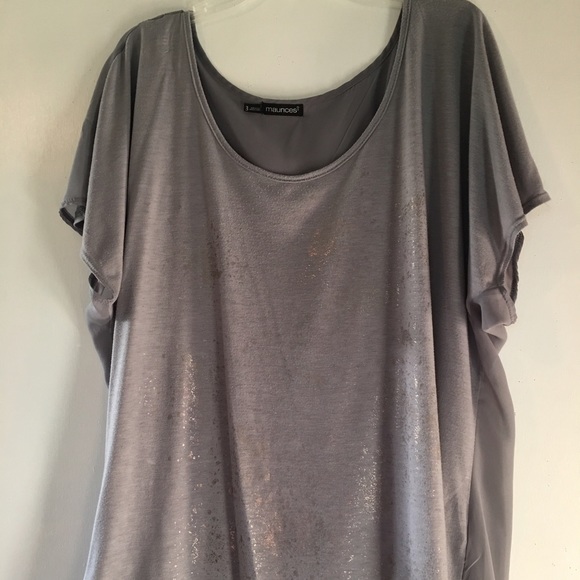 Maurice's Metallic Butterfly Top