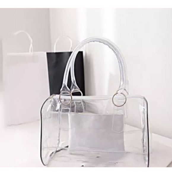 Brand new clear hand bag