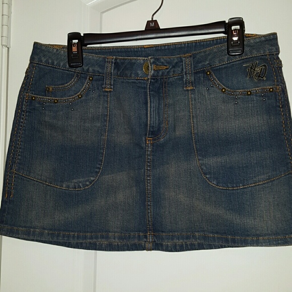 Harley Davidson Jean Mini Skirt
