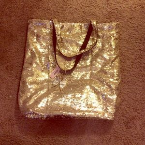 NWT Victoria's Secret Angel glitter bag