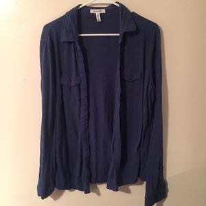 Navy Button-Down Shirt