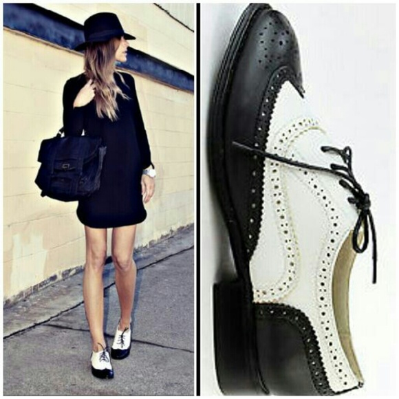 Black and White Oxfords by Wanted