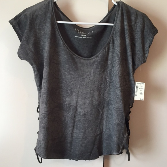 NEW Gray shirt with side detailing