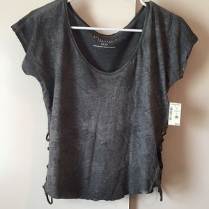 NEW Gray shirt with side detailing